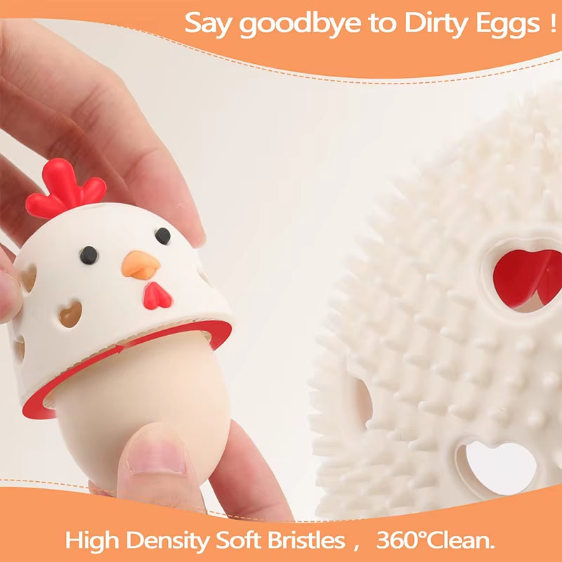 Silicone Egg Scrubber - Reusable Fresh Egg & Produce Cleaning Brush – image 2