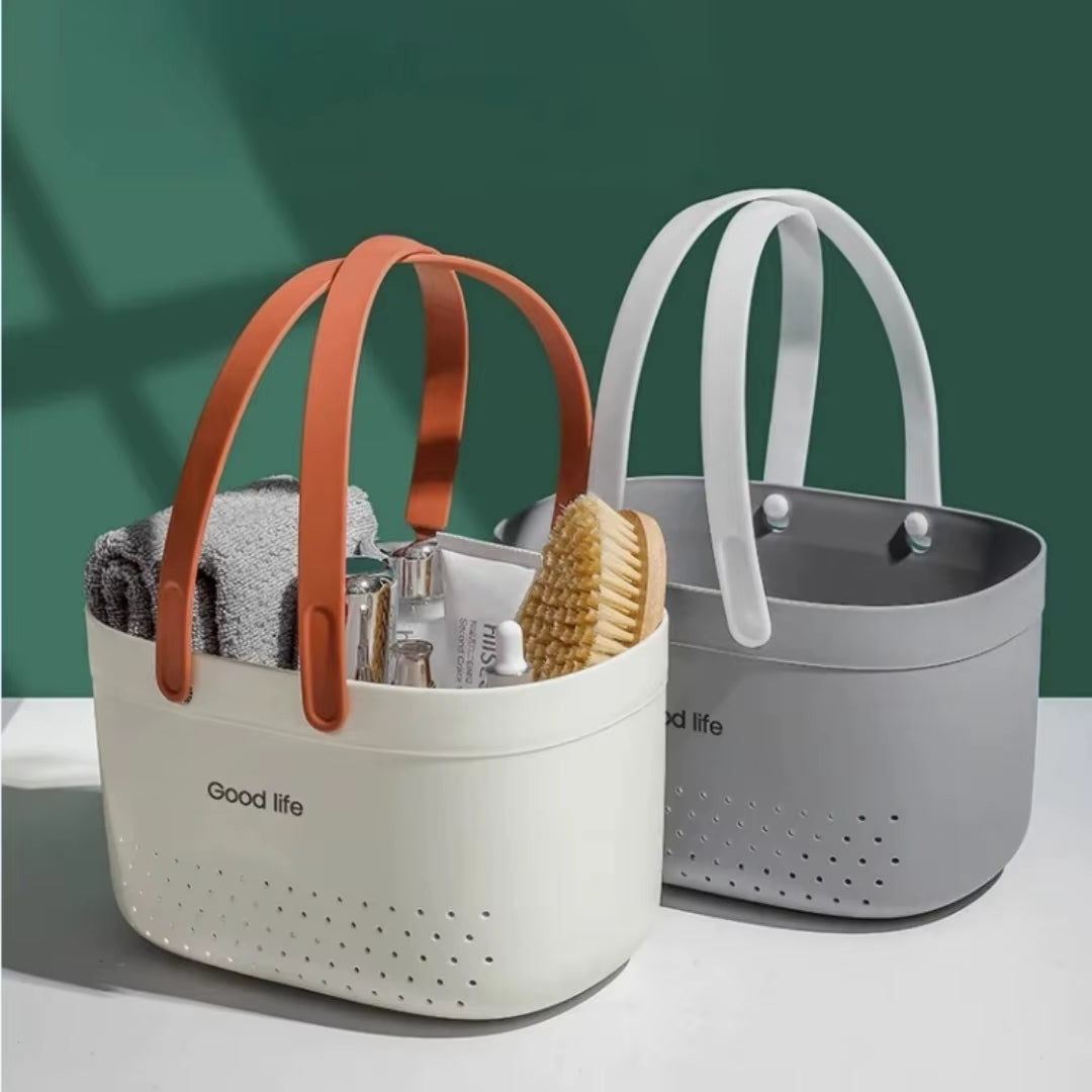 Portable Shower Caddy - Plastic Tote Basket with Handles – image 2