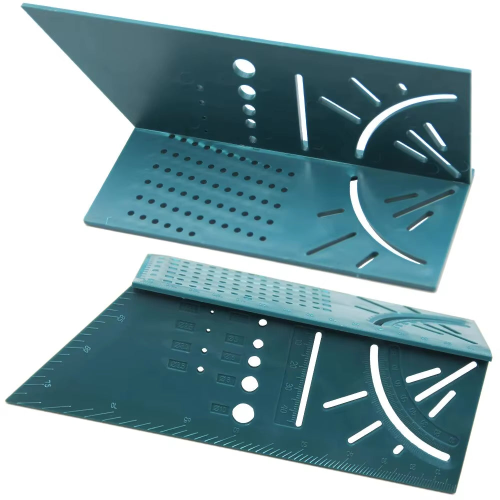 45/90 Degree Angle Ruler - 3D Woodworking Measuring Square