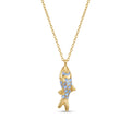 Fish Pendant Necklace - Enamel Charm, Waterproof Gold Stainless – image 2