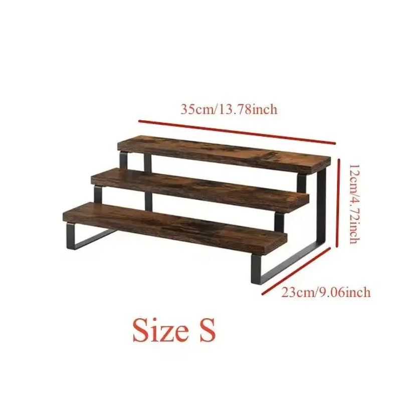 Display Riser, 3-Tier Wooden Stand for Spices, Perfume and Candles – image 5