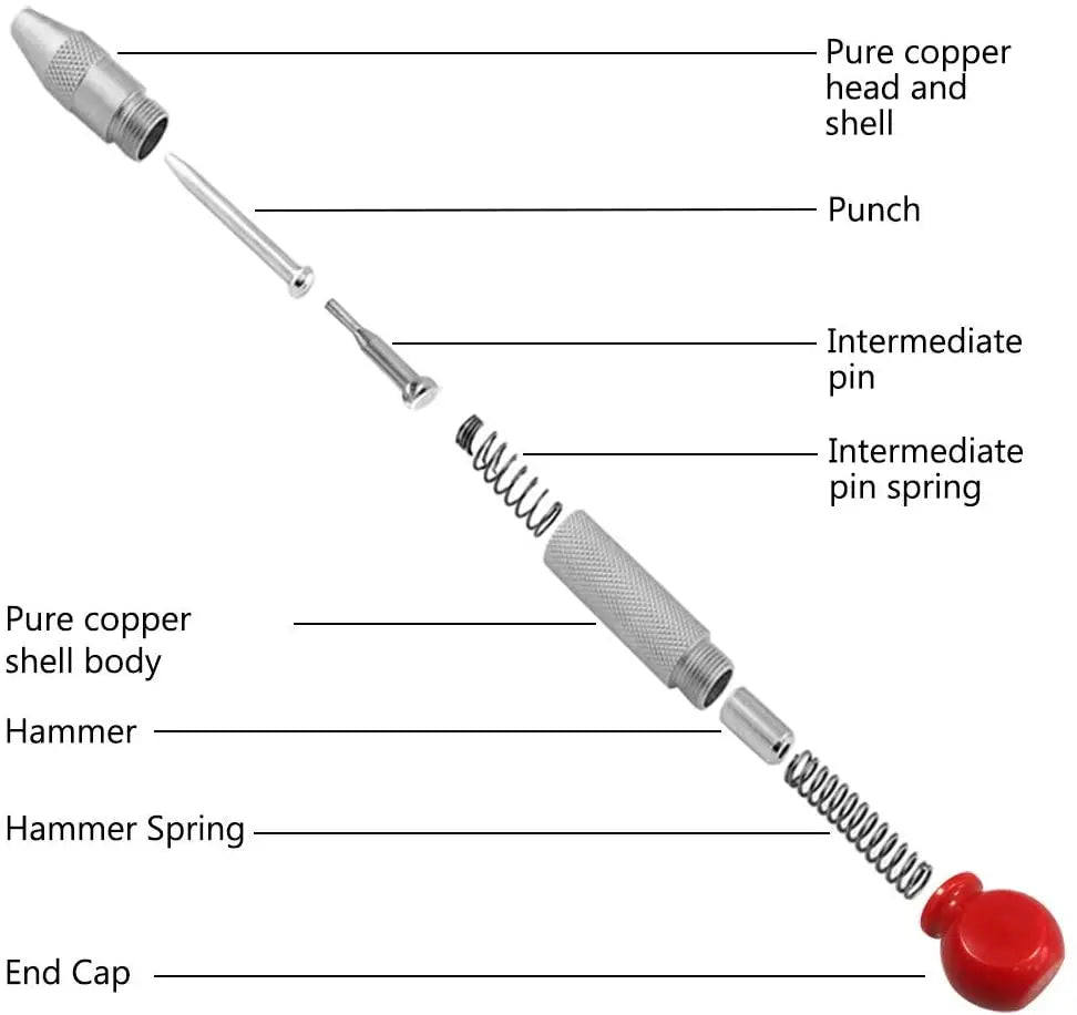 Automatic Center Punch – Spring-Loaded Metal Marker – image 4