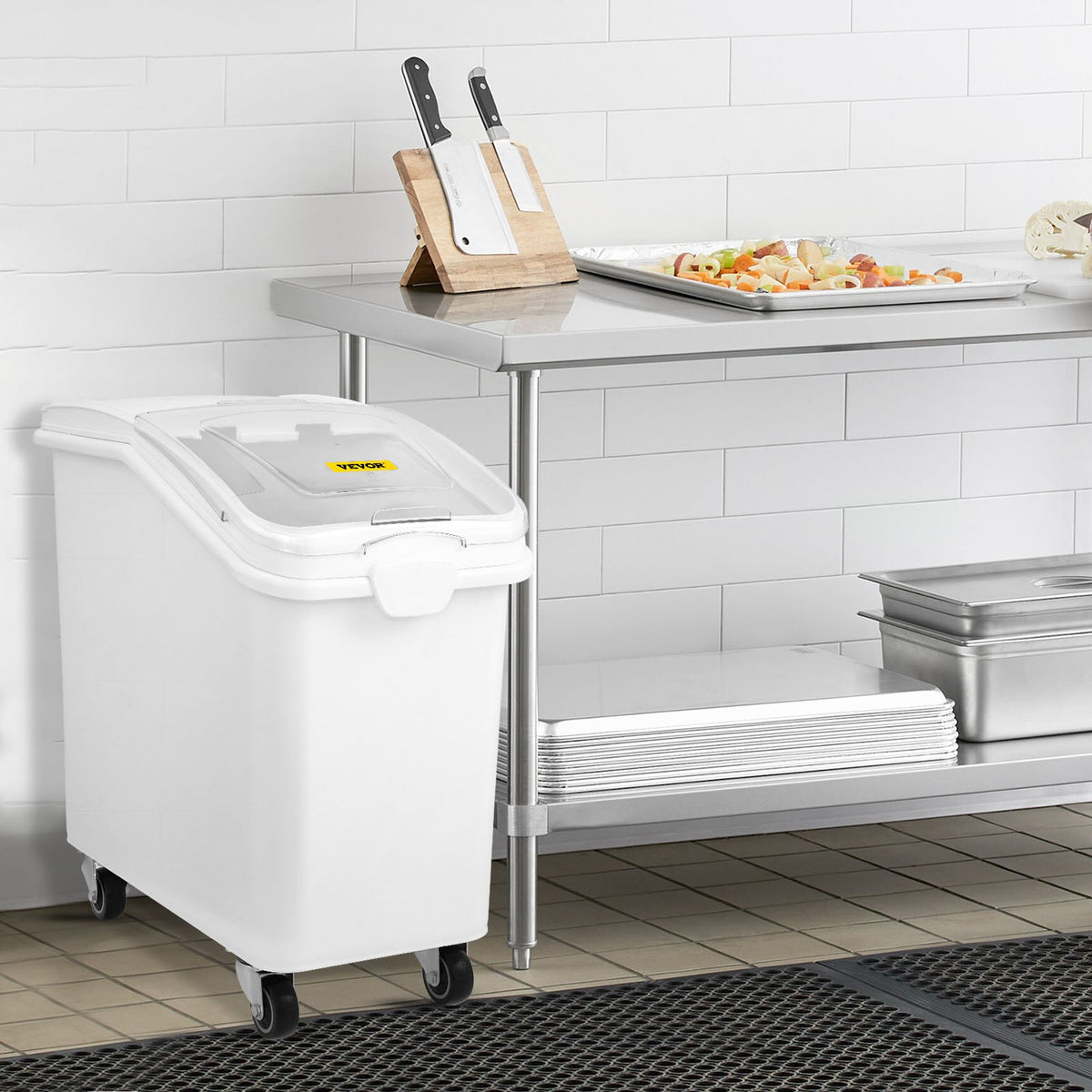 Ingredient Bin 27 Gallon with Scoop and Sliding Lid, Airtight Food Bin – image 1