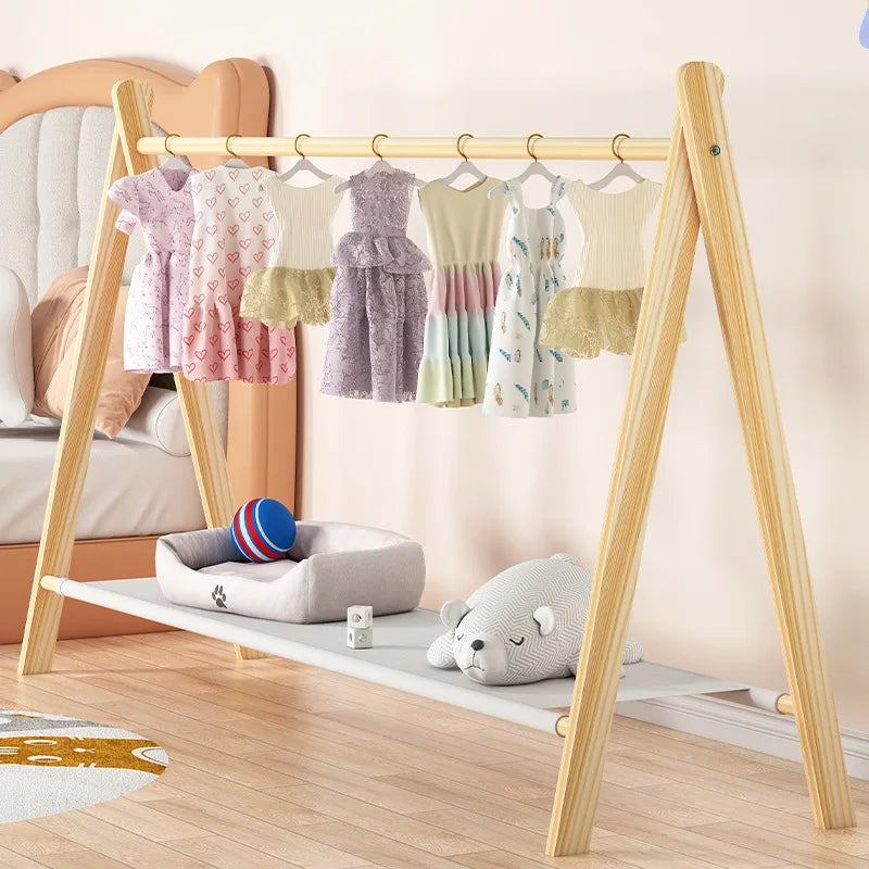 Dog Clothing Rack, Wooden Pet Wardrobe for Small Dogs and Cats – image 4