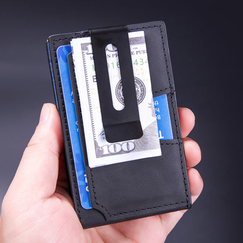 Men's Slim Pop-Up Card Wallet – RFID Blocking with Money Clip – image 6
