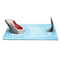 Shark Ceramic Serving Plate – Hand-Painted Sushi & Snack Platter