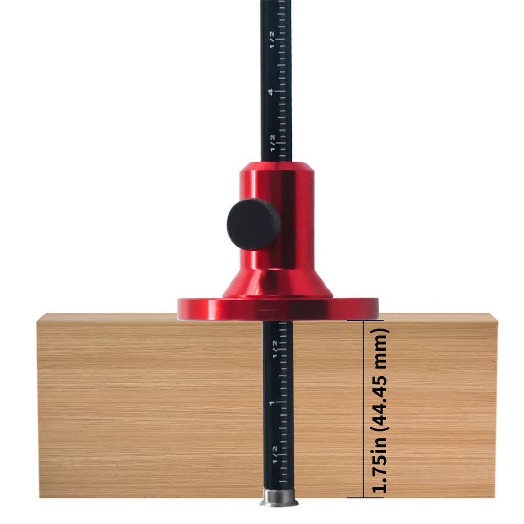Wheel Marking Gauge - Aluminum Woodworking Scriber with Inch/Metric – image 7