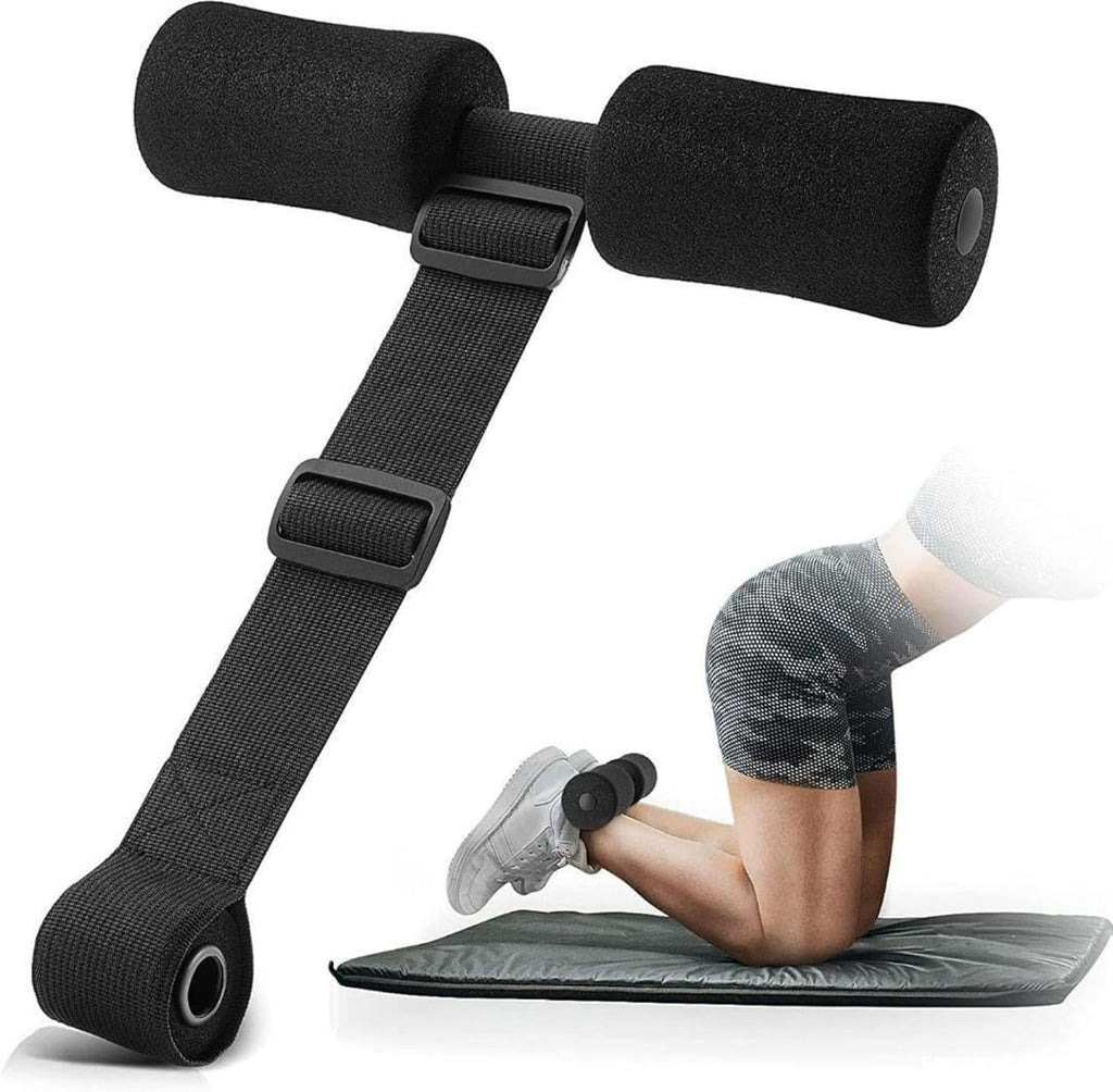 Hamstring Curl Band - Adjustable Sit-Up Foot Holder for Door or Bed