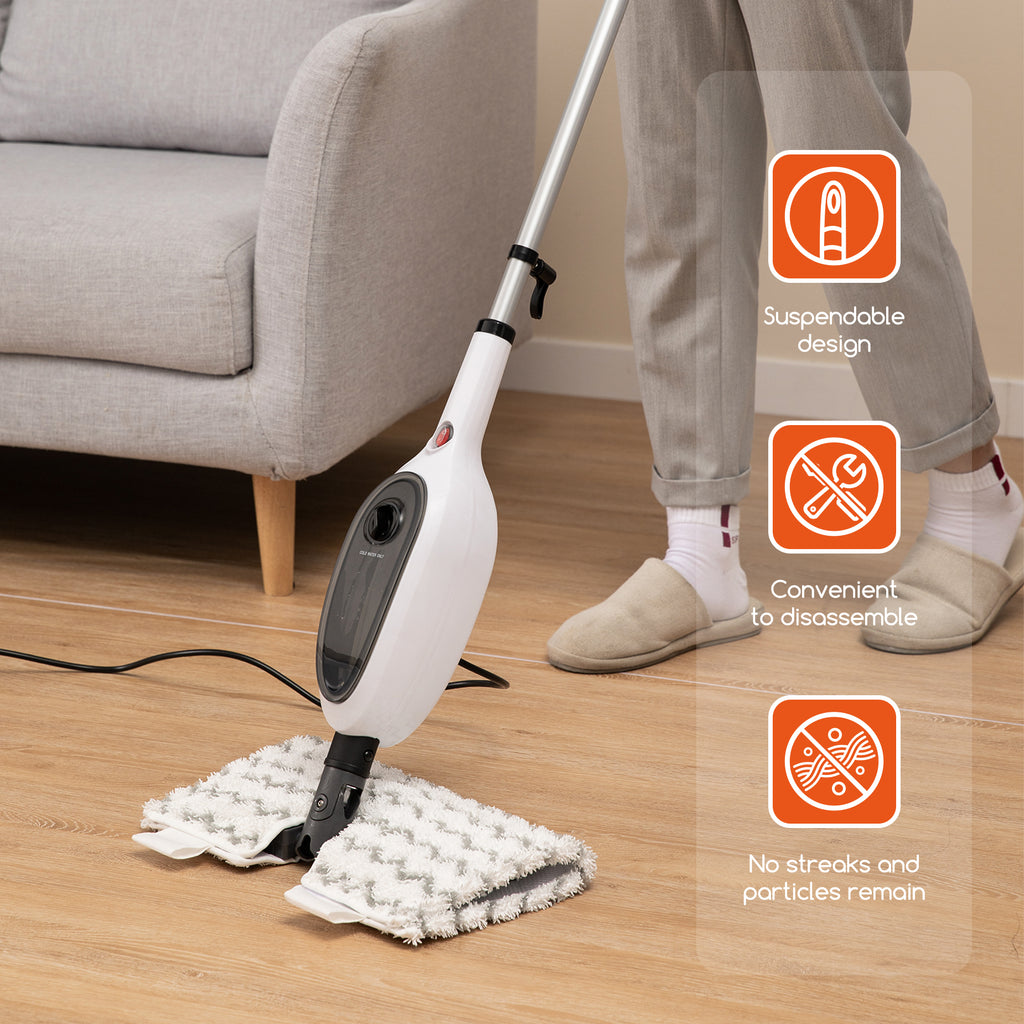 Steam Mop with 8 Attachments, 1200W Double-Sided Floor Steamer – image 4