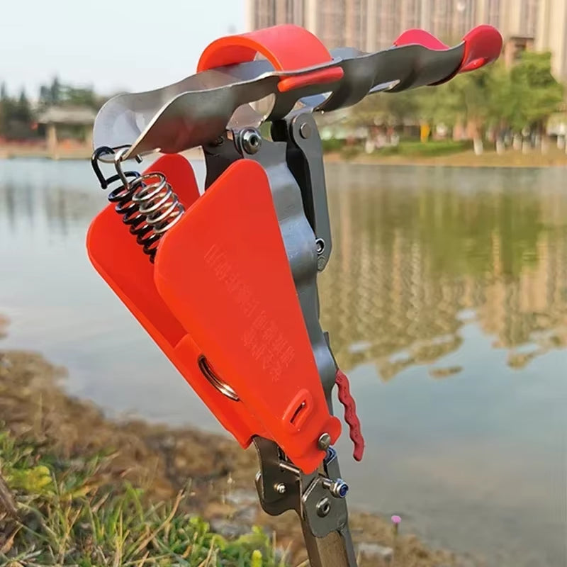 Spring Fishing Rod Holder - Automatic Folding Pole Stand