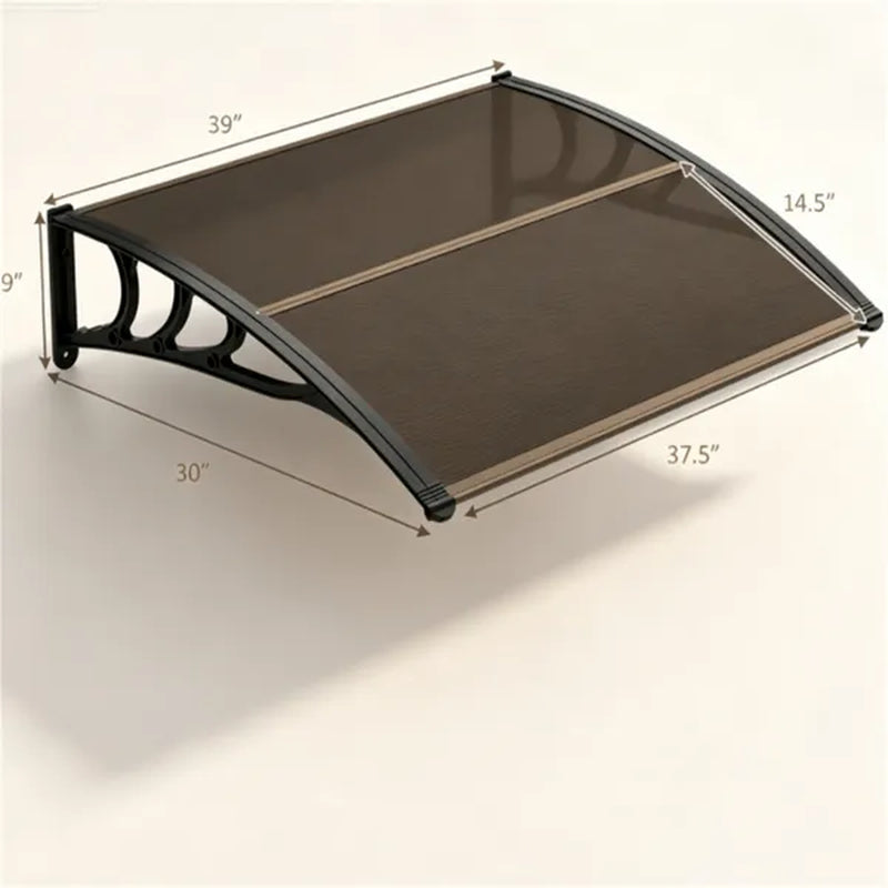 Polycarbonate Door Window Awning 39 x 30 In, Waterproof Canopy – image 5