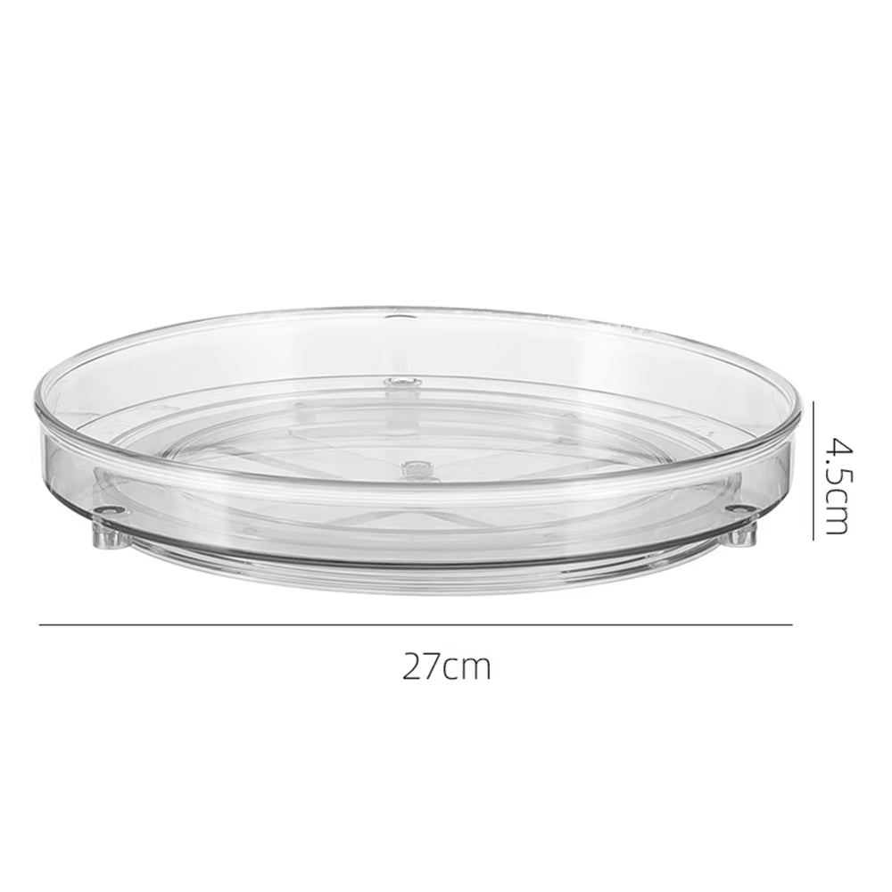 Lazy Susan Turntable Organizer - Clear Rotating Fridge & Pantry Tray – image 5