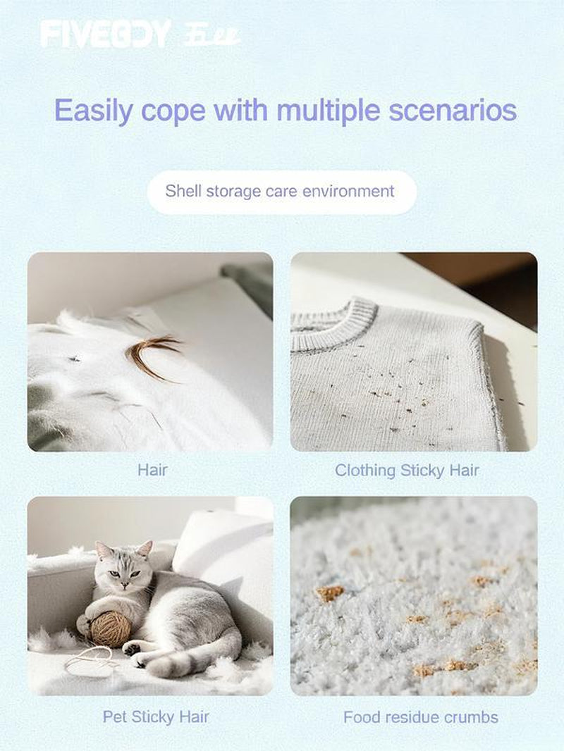 Pet Hair Remover, Reusable Palm-Size Lint Roller with Lid – image 19