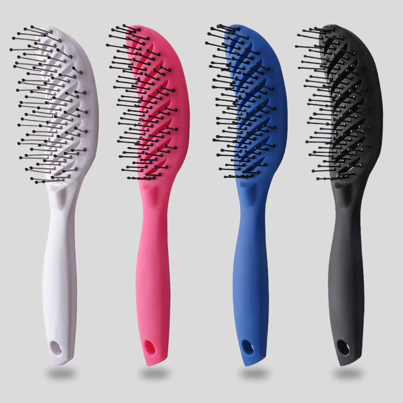 Detangling Hair Brush 9-Row Styling Brush for Wet or Dry Hair – image 5