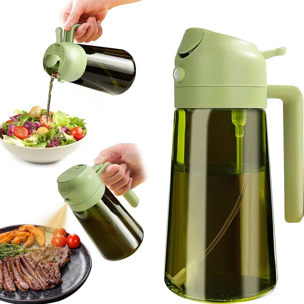 Oil Sprayer Bottle - 2-in-1 Glass Olive Oil Dispenser, 16 oz – image 8
