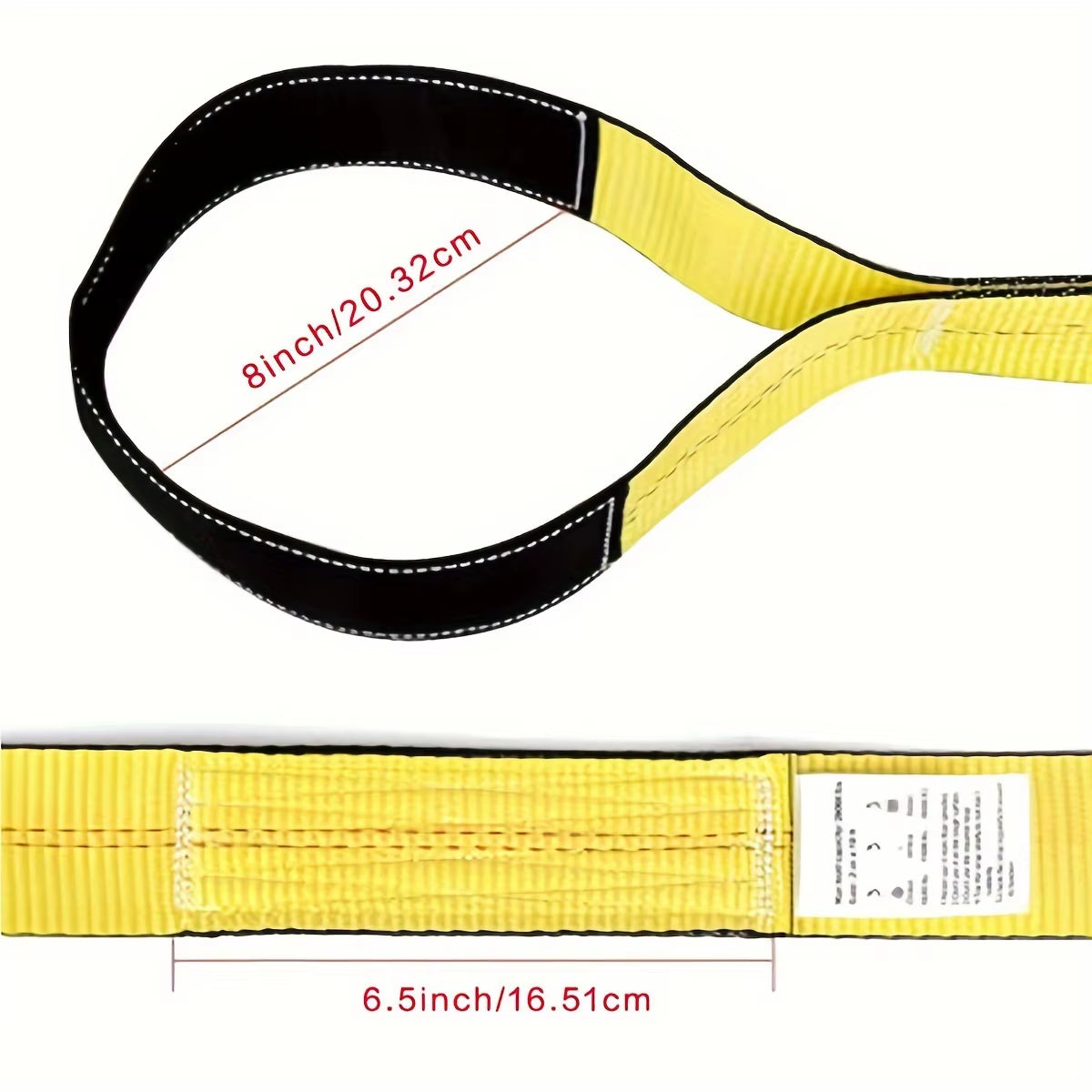 Oilfield Flat Eye Lifting Sling Straps, 10 ft, 2-Pack – image 4