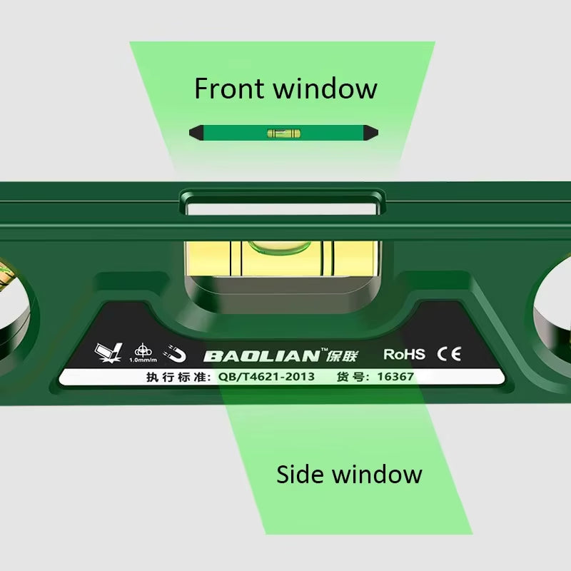 Magnetic Torpedo Level 9" - 3-Bubble Spirit Level, 0/45/90 Degree – image 4
