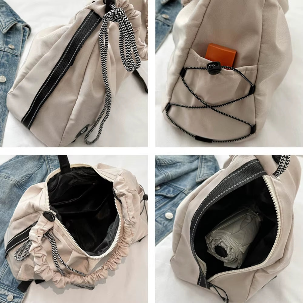 Gym Duffle Bag with Shoe Compartment and Yoga Mat Strap – image 5
