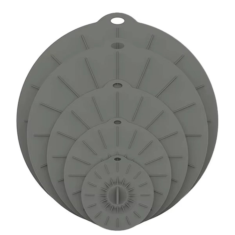 Silicone Stretch Lids - 5 Pack Reusable Bowl & Microwave Covers – image 8