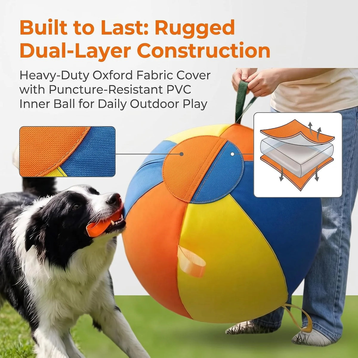 Herding Ball for Dogs Large Inflatable Outdoor Play Ball – image 3
