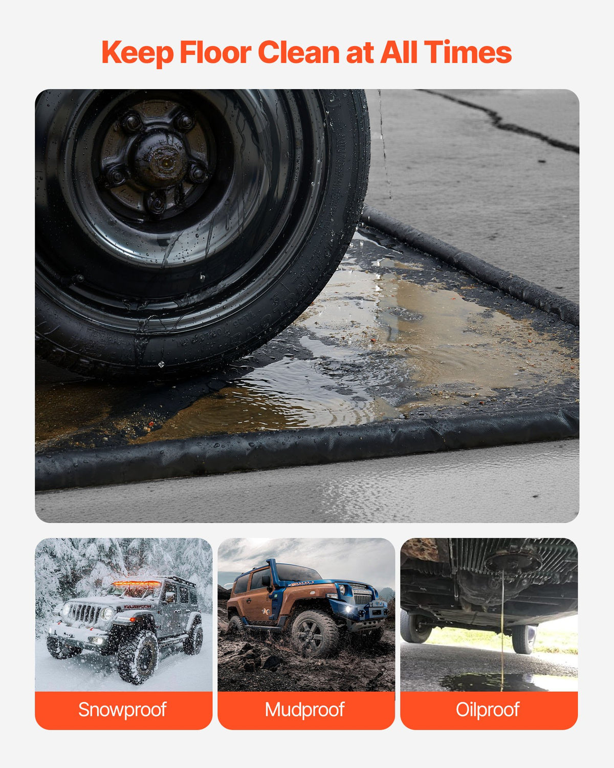 Garage Floor Containment Mat – 7 ft 9 in x 18 ft Non-Slip PVC – image 3