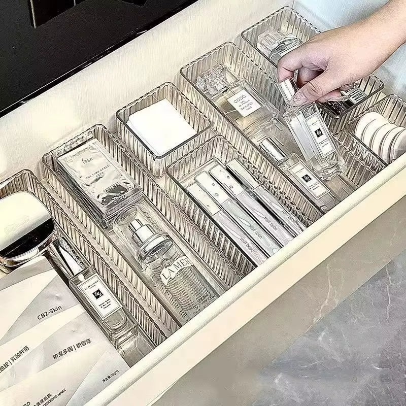 Clear Drawer Organizer Set - 6 or 8 Piece Modular Storage Trays – image 4