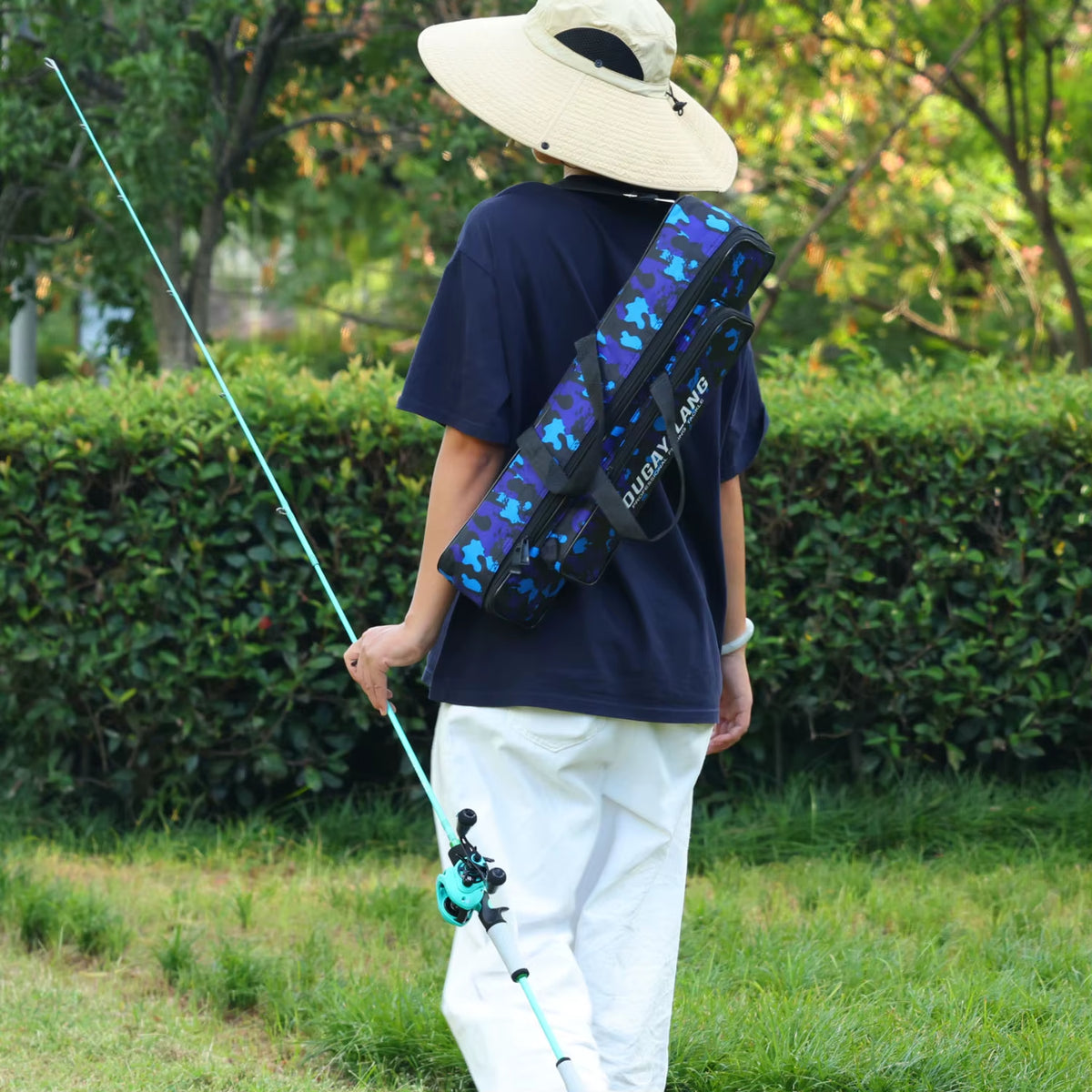 Large-Capacity Nylon Fishing Rod & Tackle Bag – image 6