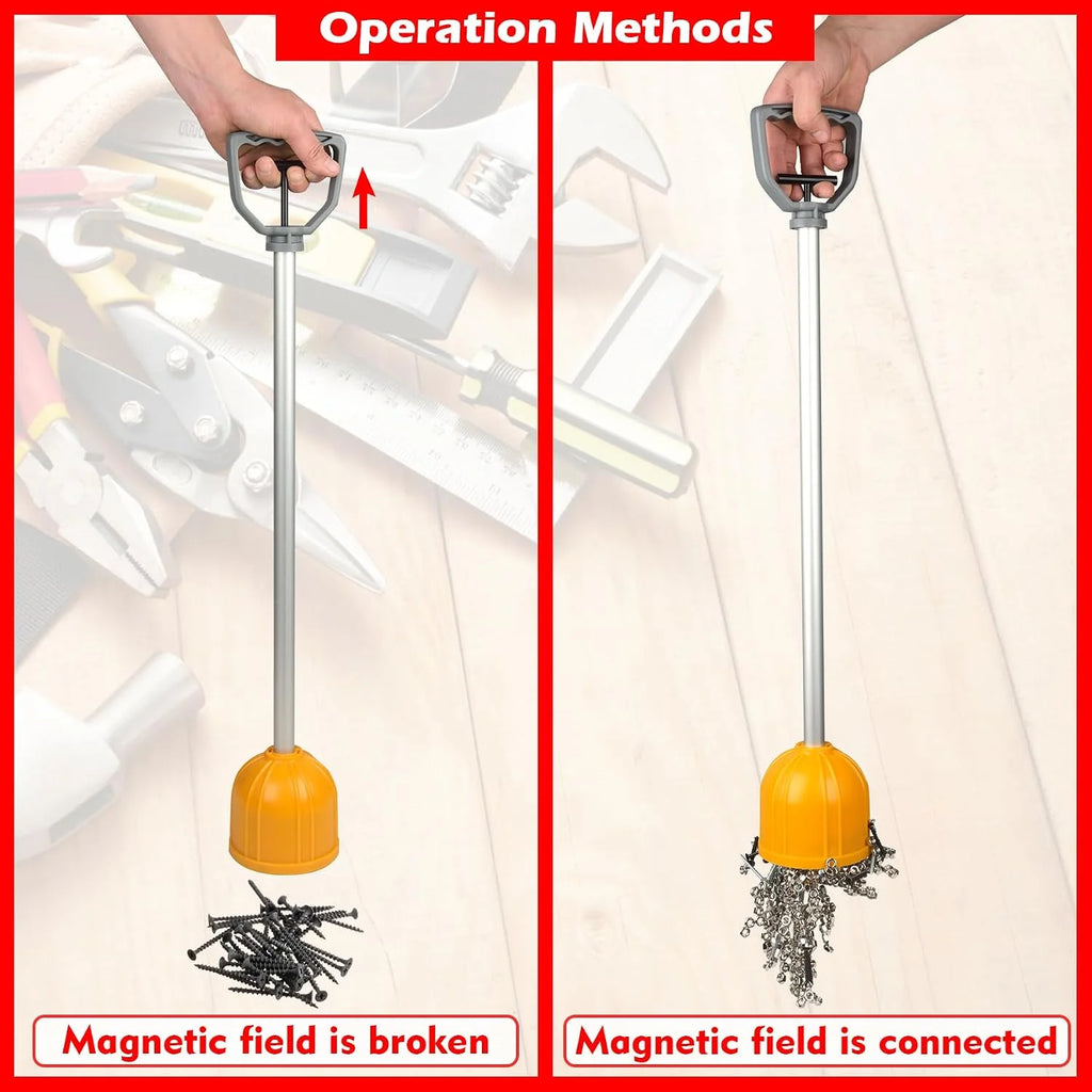 Magnetic Pickup Tool 29 Inch Long Reach Quick Release – image 4