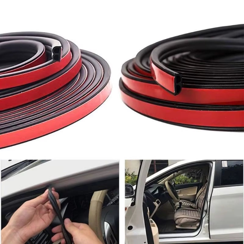 Car Door Seal Strip - B Type Rubber Weatherstrip for Noise Insulation
