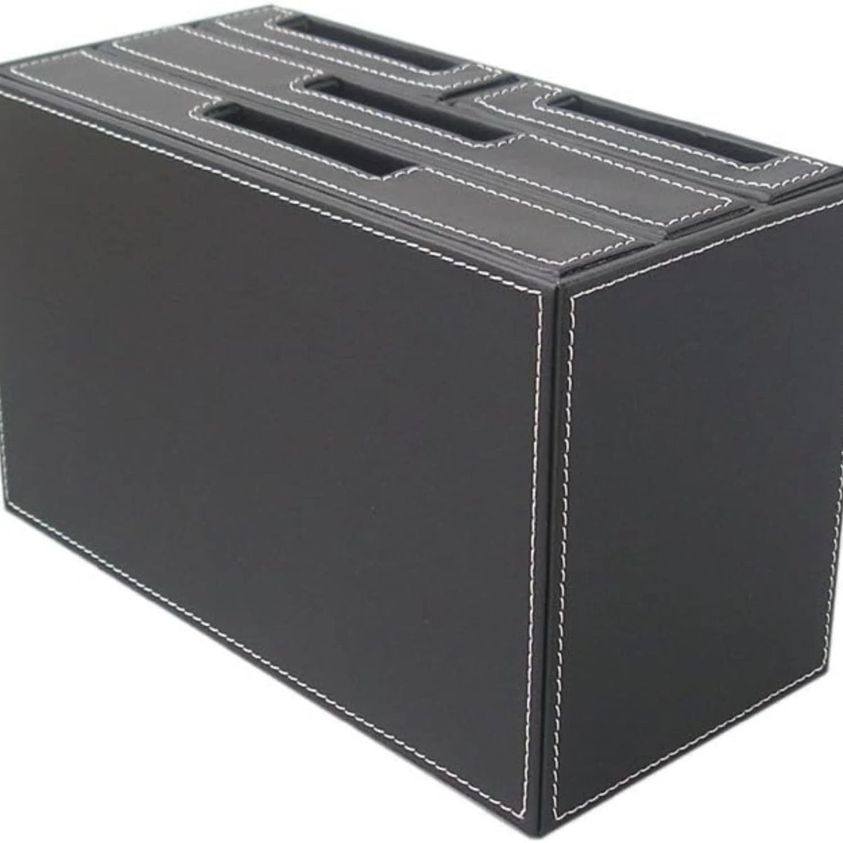 Desktop Drawer Organizer 4-Drawer, PU Leather Mini Storage Box – image 5