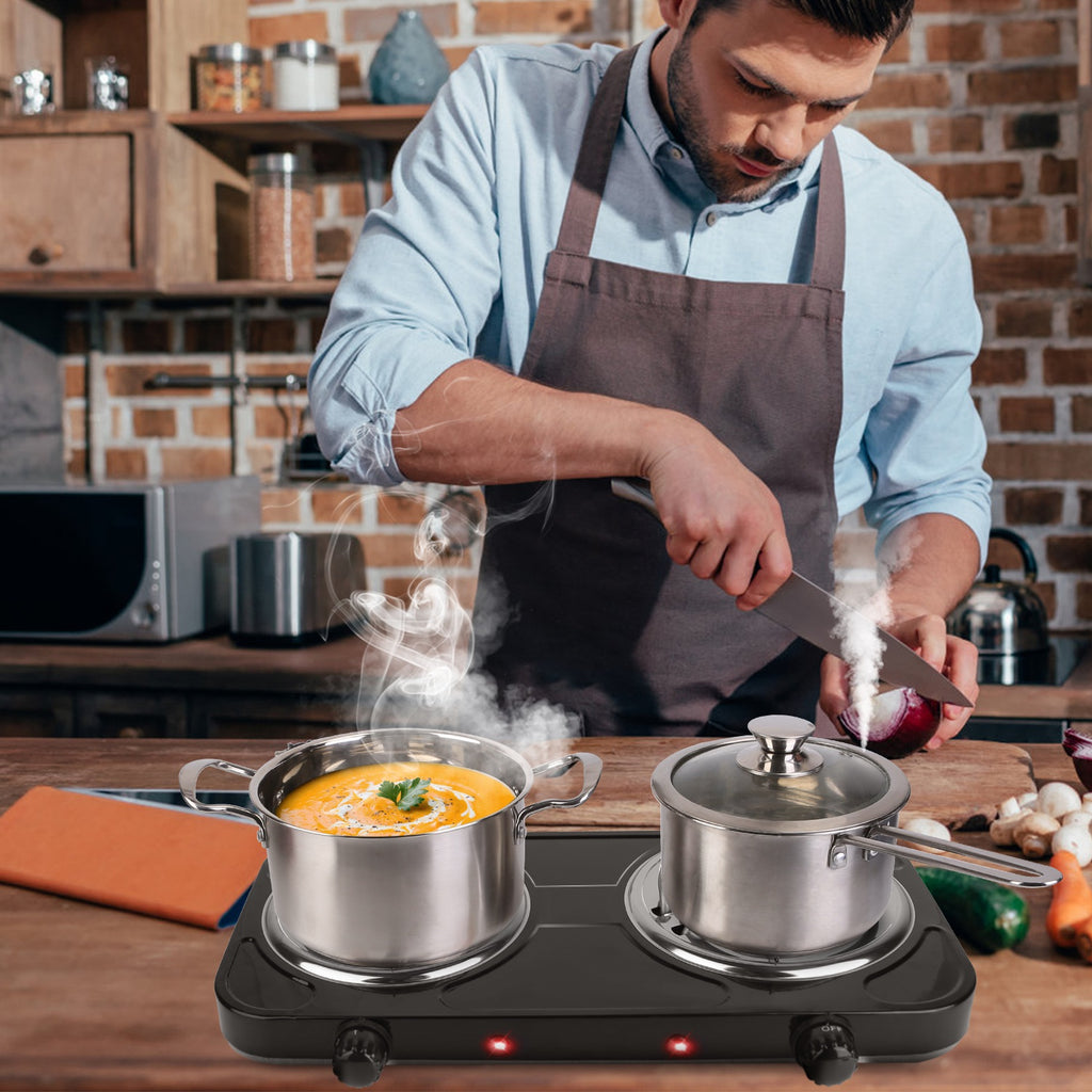 Electric Double Burner Hot Plate, 2000W Portable Countertop Stove – image 20