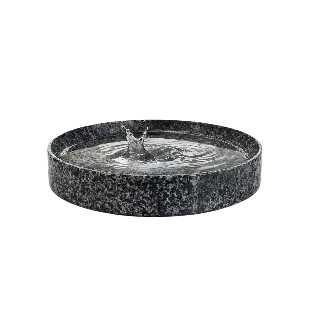 Stone Bird Bath Bowl 10 in - Heavy Natural Stone Birdbath