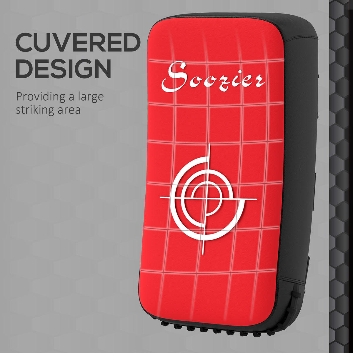Curved Muay Thai Kick Shield 16.5 in, Kickboxing and Martial Arts Strike Pad – image 6