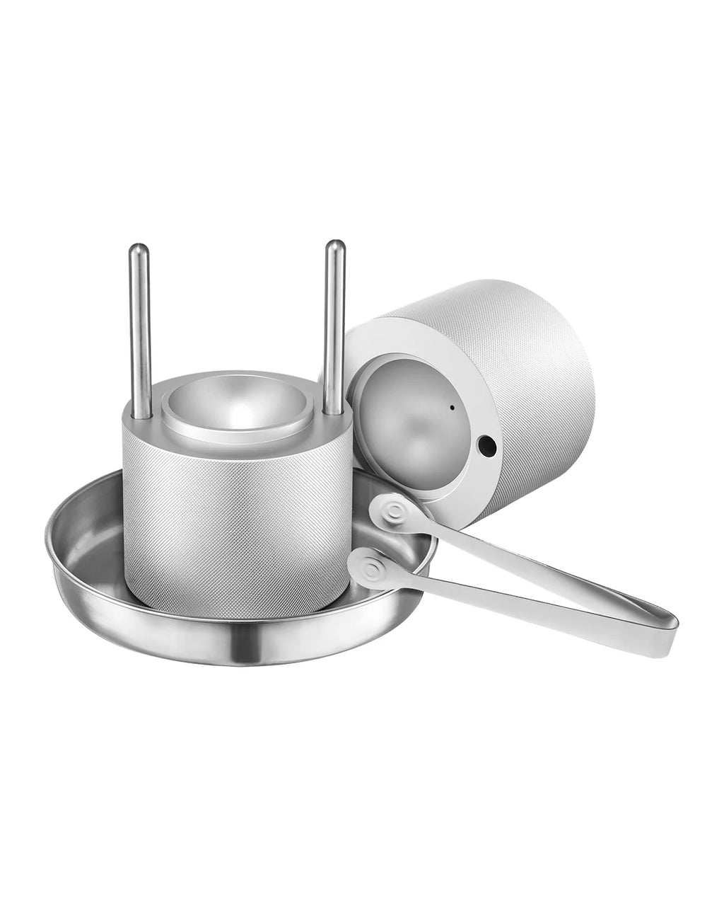 Ice Ball Press 2.1 in, Aluminum Ice Sphere Maker with Tongs and Tray – image 11