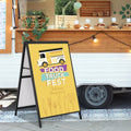 A-Frame Sidewalk Sign, 24 x 36 Inch Double-Sided Steel Sandwich Board