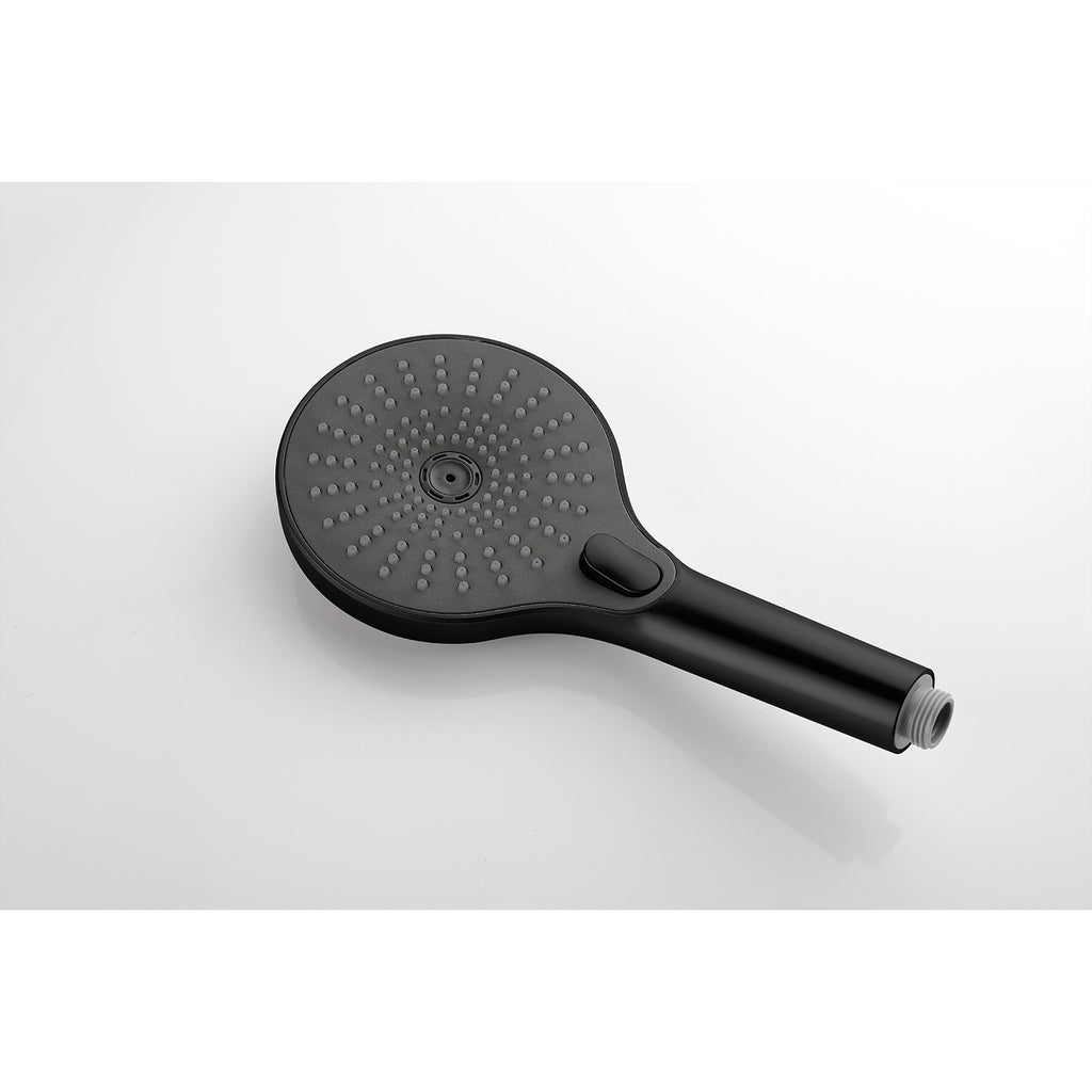 Handheld Shower Head with 28 in Slide Bar and 59 in Hose, Matte Black