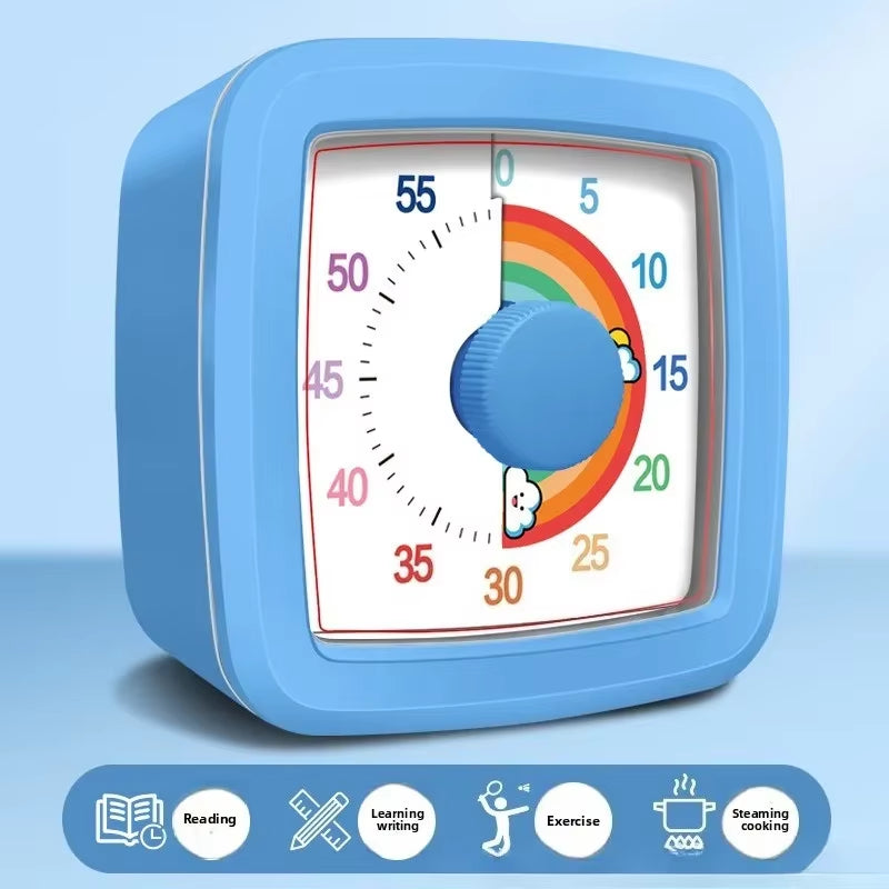 60 Minute Visual Timer - Silent Countdown Timer for Kids & Adults