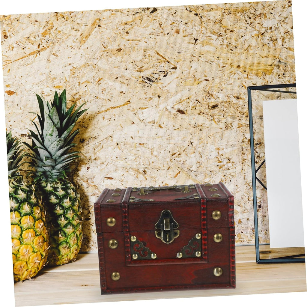 Wooden Jewelry Box, Vintage Keepsake Storage Chest – image 8