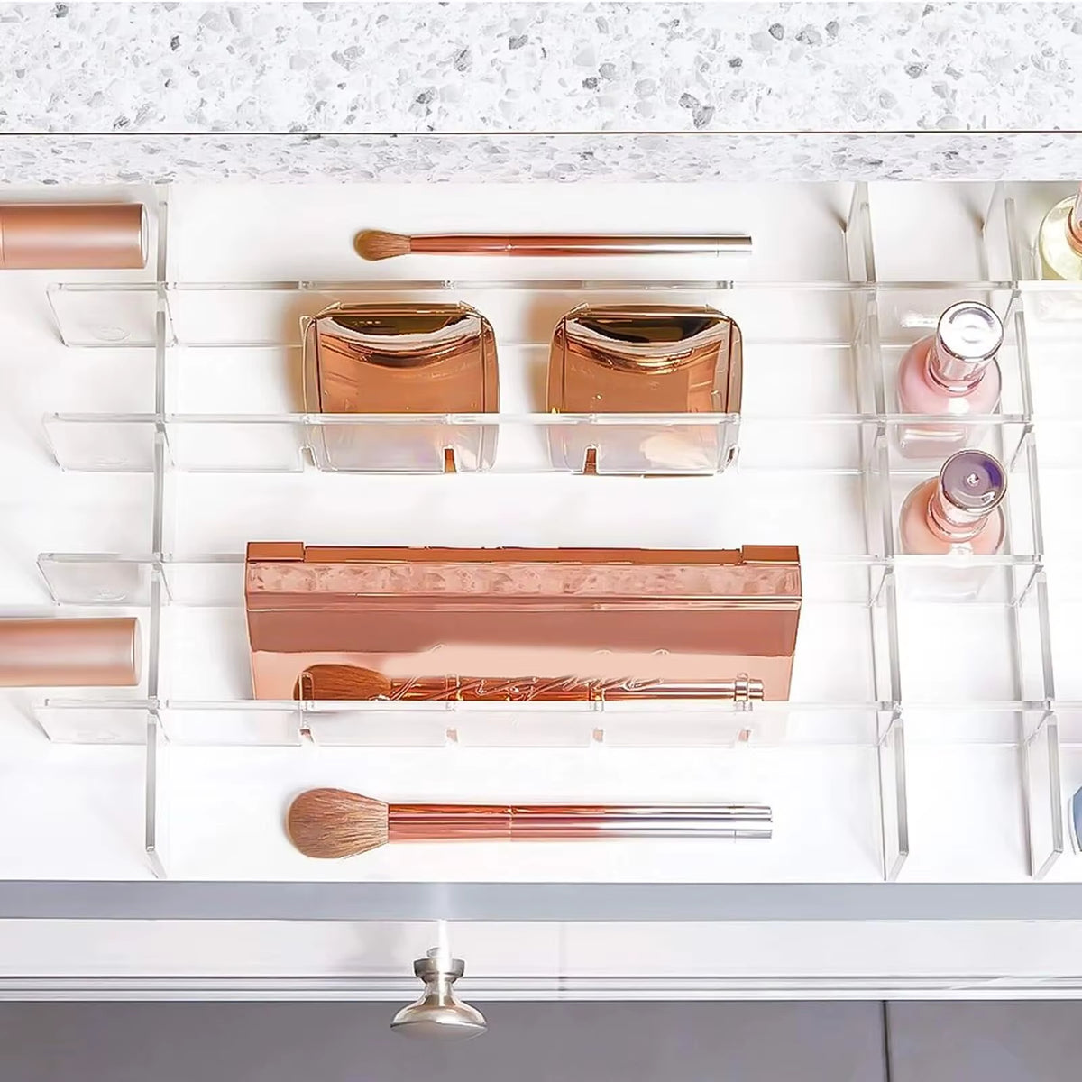 Acrylic Drawer Dividers 6 Piece – Clear Drawer Organizer Set – image 5
