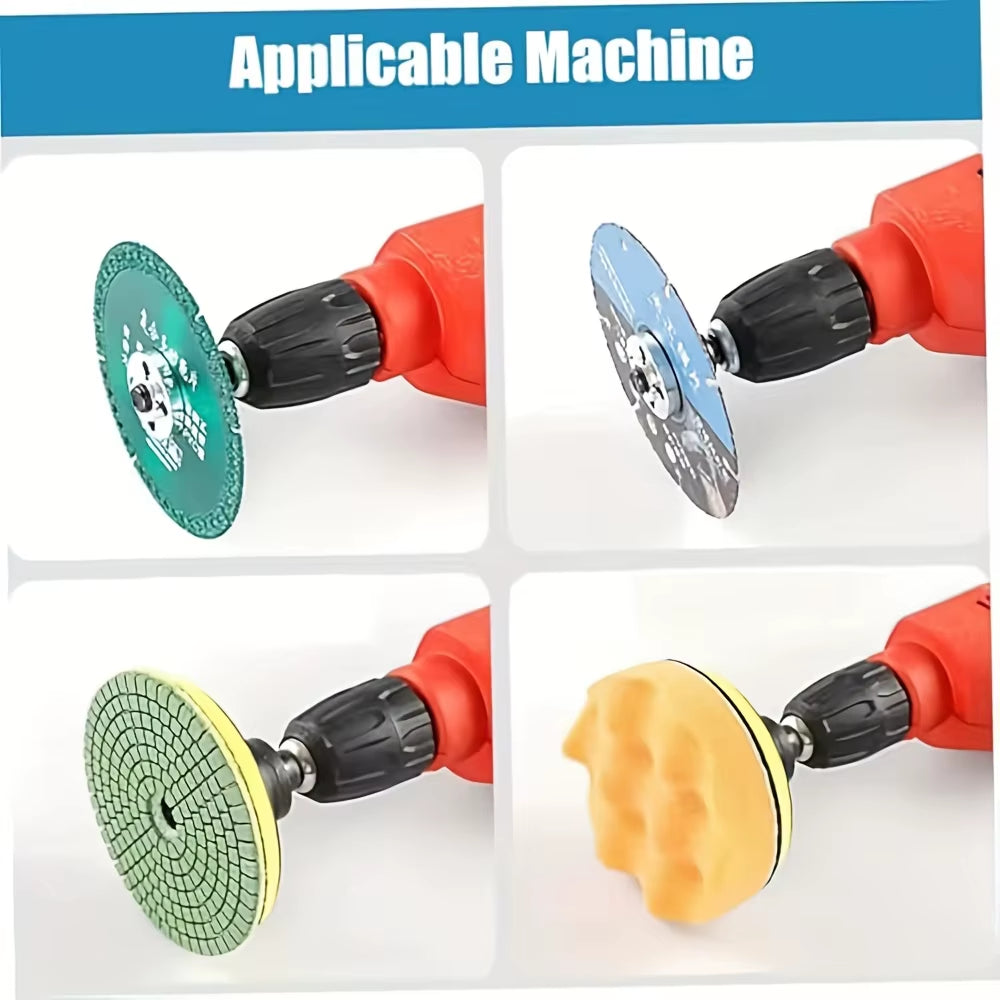 Angle Grinder Drill Adapter - 10Mm Drill to Grinder Conversion Rod Set