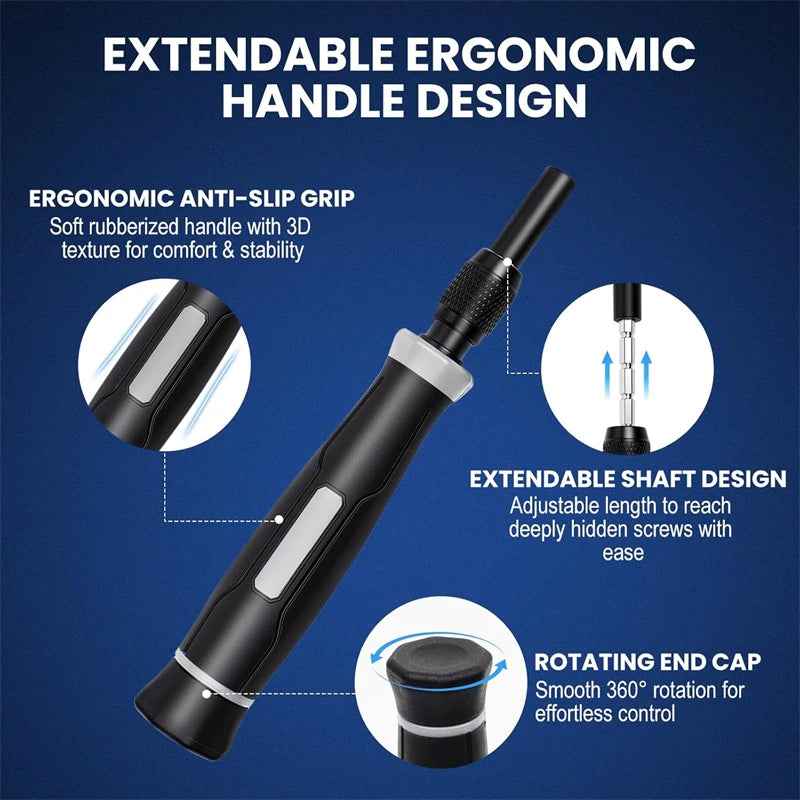 Precision Screwdriver Set 152-in-1, Magnetic Electronics Repair Kit – image 3