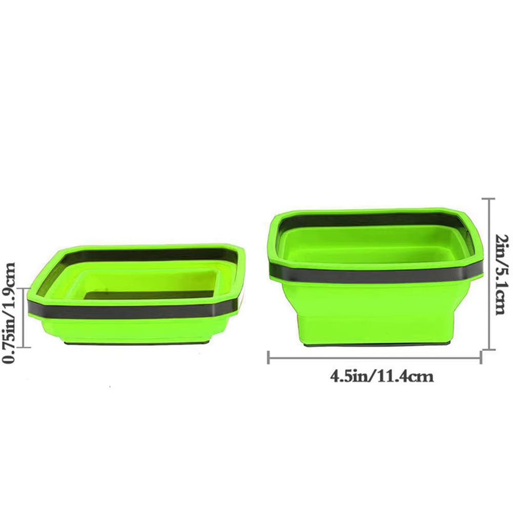 Magnetic Screw Tray 4.5" - Collapsible Silicone Parts Bowl – image 10