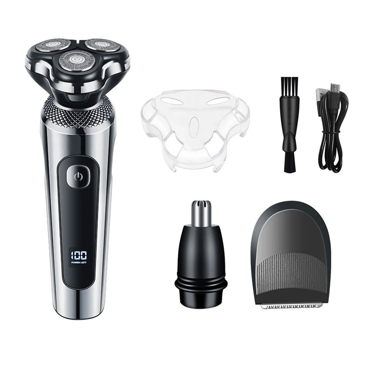 Beard Trimmer 3-in-1, Waterproof Floating-Head Grooming Kit – image 4