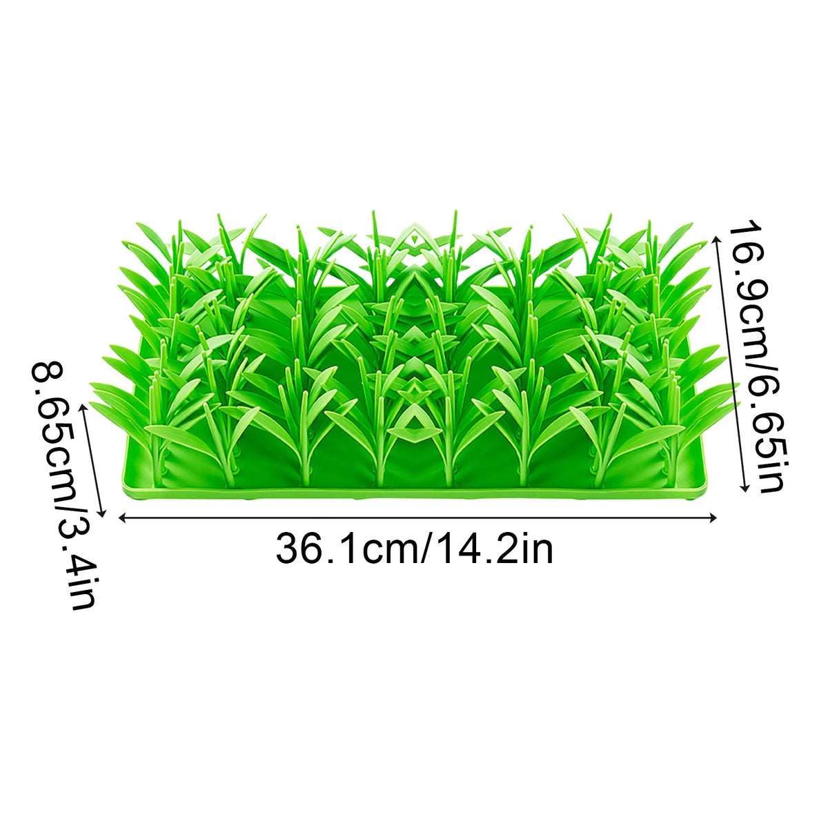 Grass Design Pet Lick Mat - Slow Feeding Mat for Cats & Dogs