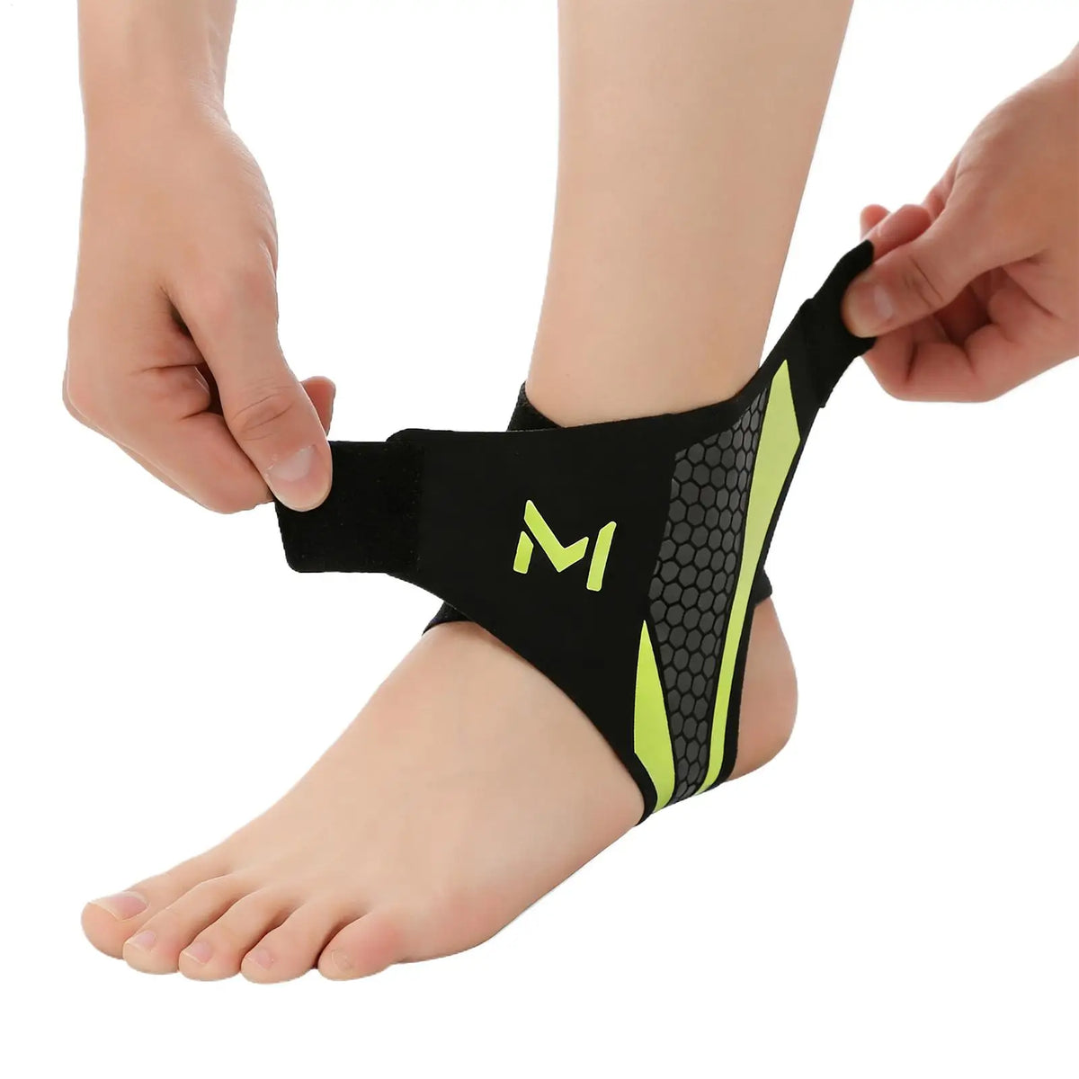 Ankle Compression Sleeve with Strap, Breathable Sports Brace – image 3