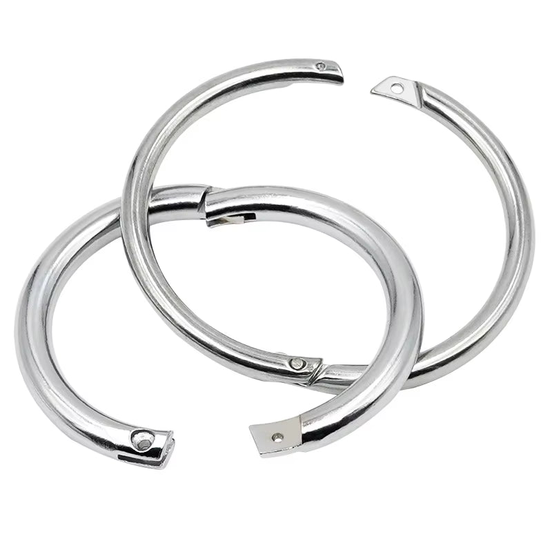 Metal Cattle Nose Ring Lead Clamp, 9-10 cm