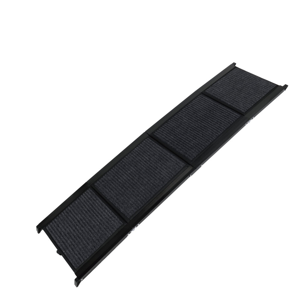 Dog Ramp for Car 71 x 19.3 in, Four-Fold Aluminum with Rug Surface – image 3