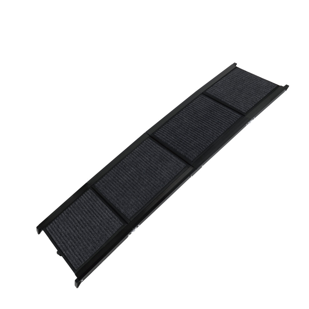 Dog Ramp for Car 71 x 19.3 in, Four-Fold Aluminum with Rug Surface – image 3