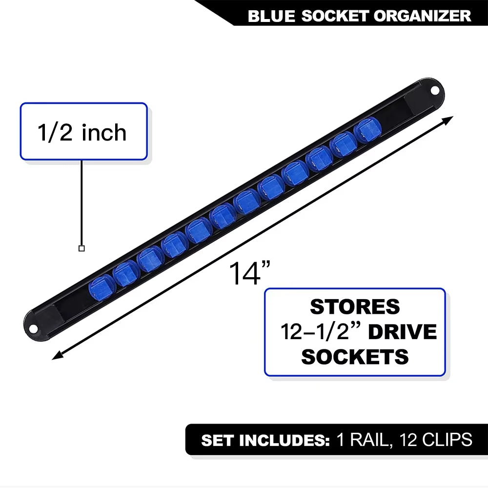 Socket Holder Rail – Adjustable ABS Organizer – image 9