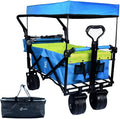 Collapsible 140L Utility Wagon with Removable Canopy and Brake – image 1